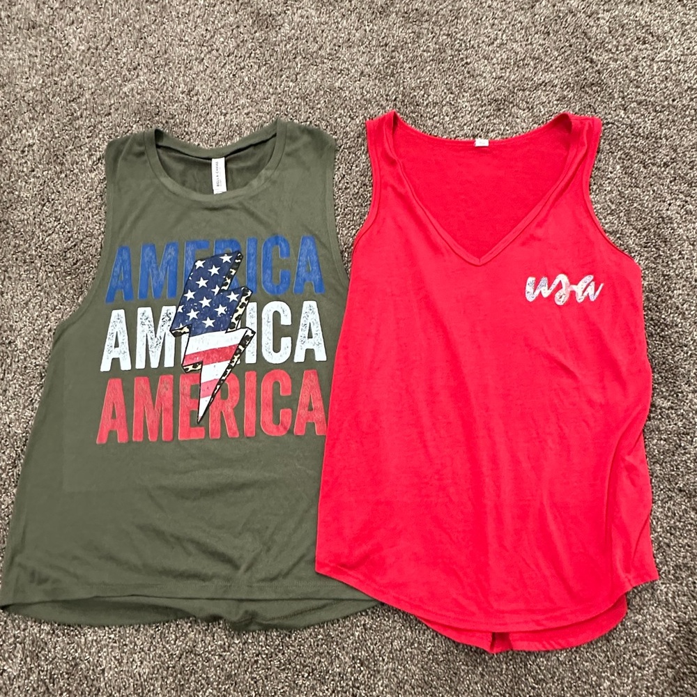 Patriotic tank top lot